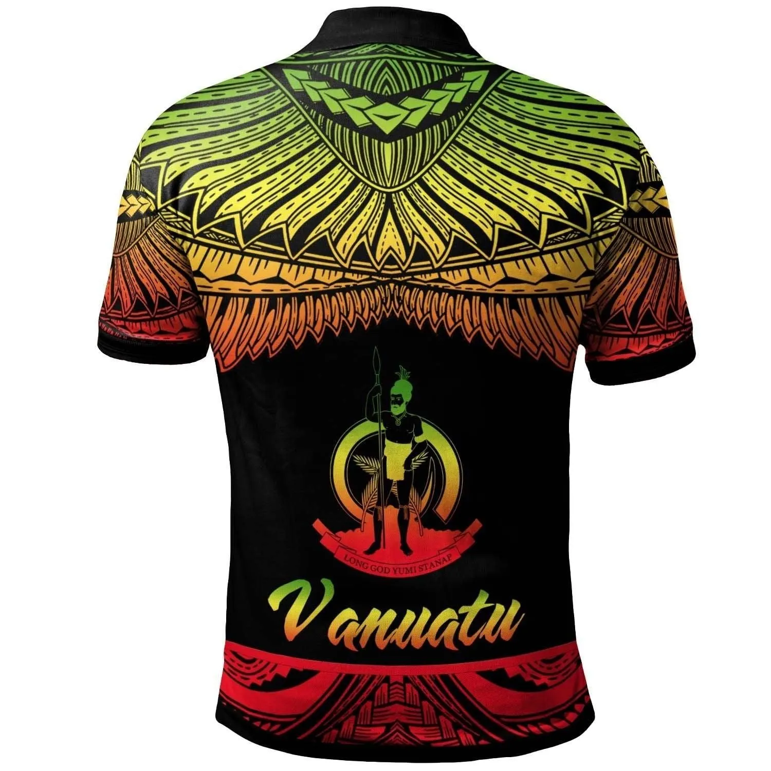 Vanuatu Polynesian Polo Shirt - Poly Tattoo Reggae Version