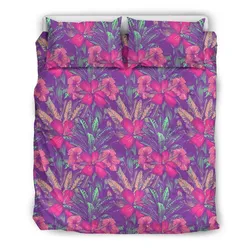 Hawaiian Tropical Hibiscus  Polynesian Bedding Set