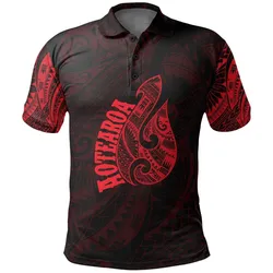 Polynesian Pride Polo Shirt - Hei Matau Maori Tattoo Polo Shirt Red