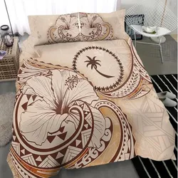 Vibe Hoodie Chuuk Bedding Set - Hibiscus Flower Vintage Style