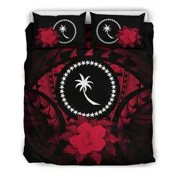 Chuuk Hibiscus Bedding Set Red A24 Dhc28111708Dd