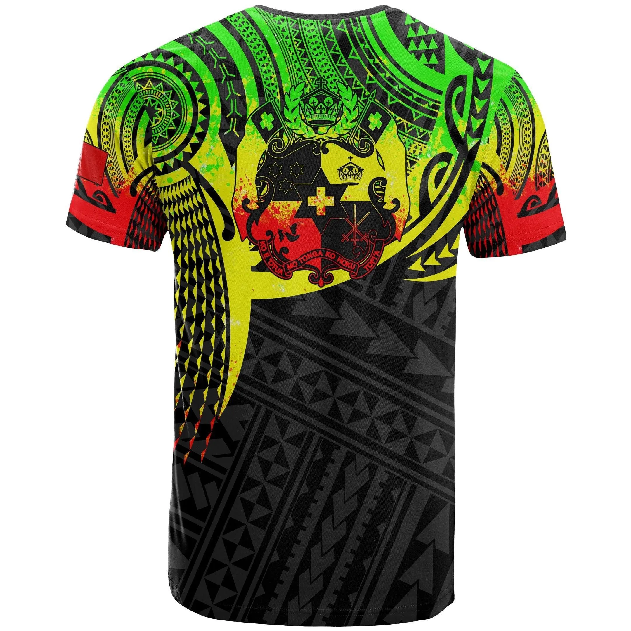 Alohawaii T-Shirt - Tee Tonga Polynesian - Reggae Tattoo Pattern - BN12