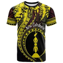 New Caledonia Personalised T Shirt Kanaky Mix Plumeria LT7