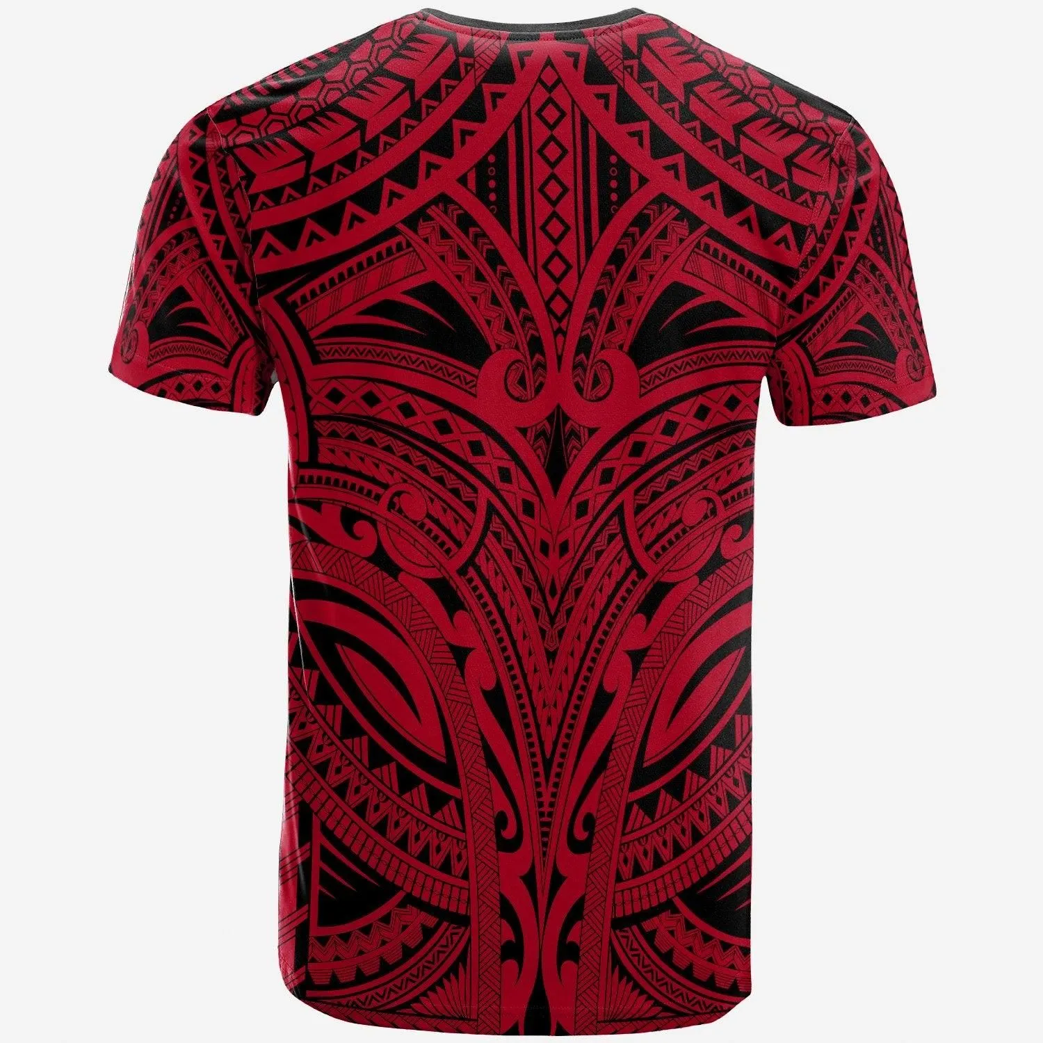 FiJi All Over T-Shirt - FiJi Coat Of Arm (Red)
