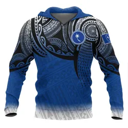 Chuuk Micronesia Hoodie - Tattoo Pattern