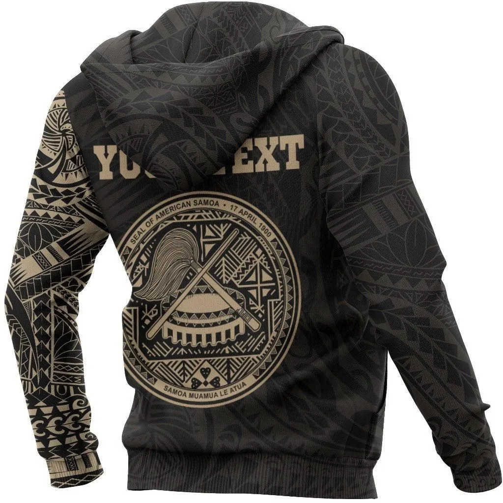 American Samoa Custom Hoodie Tattoo Style