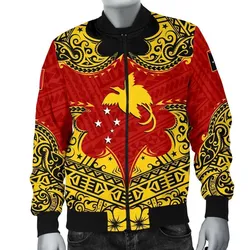 Papua New Guinea Mens Bomber Jacket Melanesia