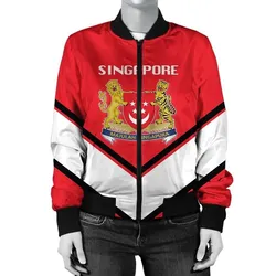 Trinidad and Tobago Coat Of Arms Women Bomber Jacket Lucian Style JW5