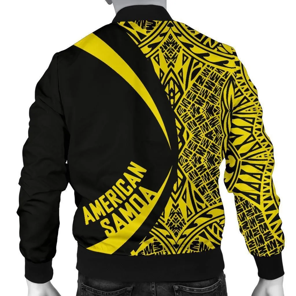 American Samoa Mens Bomber Jacket - Circle Style 06