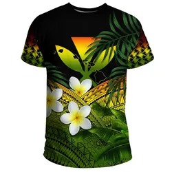 Kanaka Maoli (Hawaiian) T-Shirts, Polynesian Plumeria Banana Leaves Reggae A02