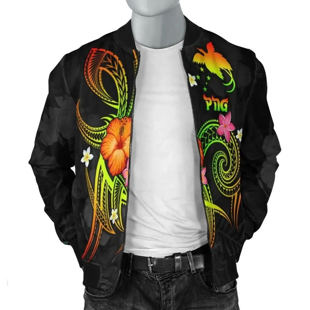 FamilyGater Jacket - Bomber Jacket Papua New Guinea Polynesian - Legend of Papua New Guinea (Reggae) - BN15