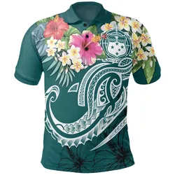 Alohawaii Shirt - Polo Shirt Samoa Polynesian Summer Plumeria - BN15
