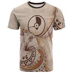Yap T shirt - Hibiscus Flowers Vintage Style