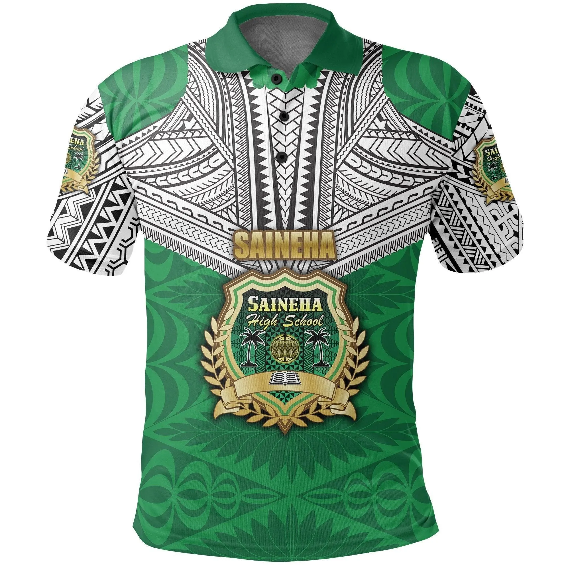 (Custom Personalised) Saineha Tonga Polo Shirt Polynesian tattoo - Class of LT16