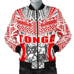 FamilyGaterJacket - Bomber Jacket Tonga Kingdom of Tonga White Ver J0