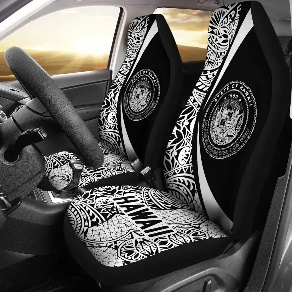 FamilyGater Accessories Car Seat Covers - Hawaii Coat Of Arm Polynesian - Circle Style 01 J1