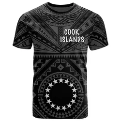 Cook Island T Shirt- Seal With Polynesian Tattoo Style ( Black)