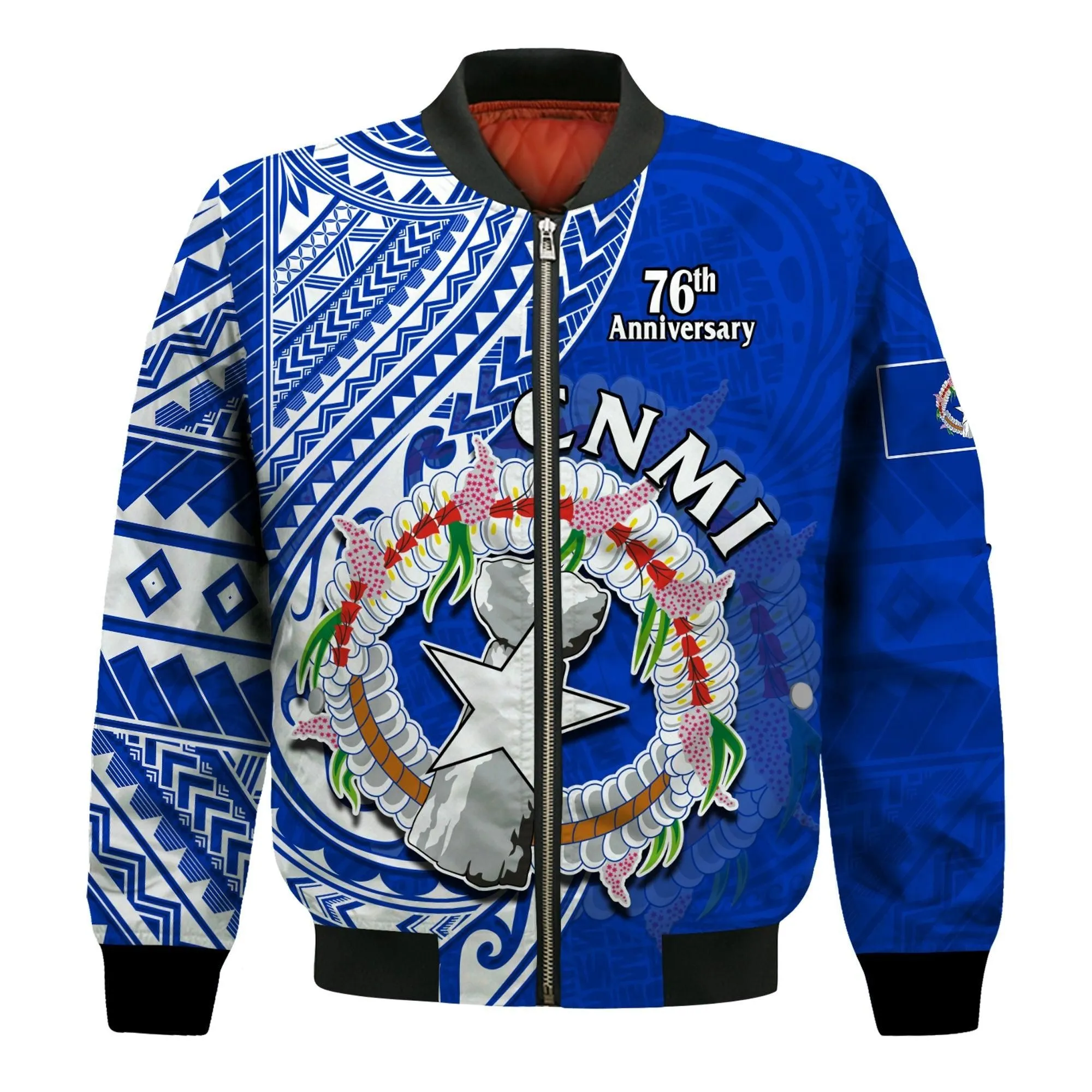 (Custom Personalised) Northern Mariana Islands Bomber Jacket Happy 76th CNMI Liberation Day LT14