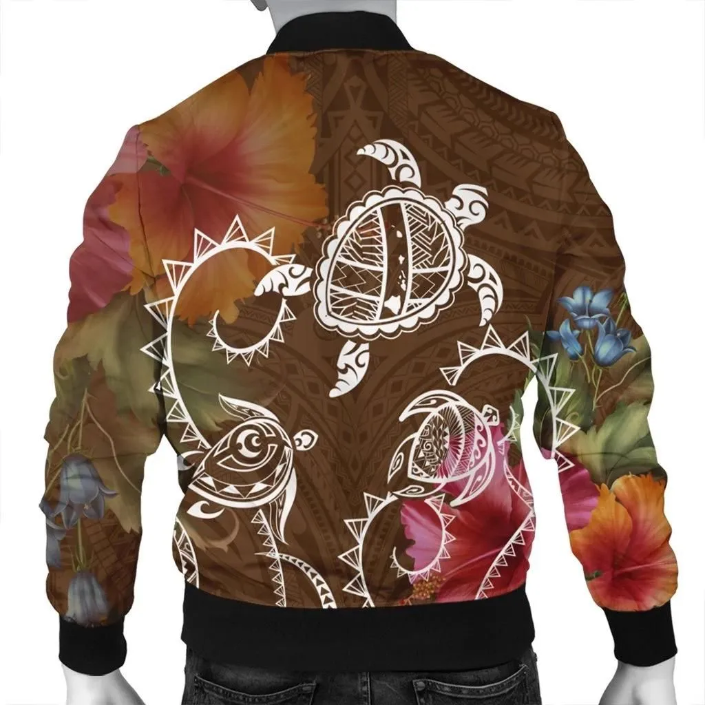Alohawaii Jacket - Hawaii Turtle Polynesian Bomber Jacket - Herd Style - AH - J4R