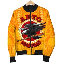 American Samoa Mens Bomber Jacket - Aeto Pago Pago