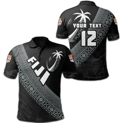 (Custom Personalised) Fiji Tapa Rugby Polo Shirt version Style You Win