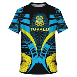 Tuvalu Tattoo T Shirt Hibiscus K7