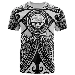 Fsm Custom Personalised T-Shirt - White Seal with Polynesian Tattoo