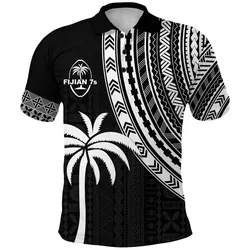 Fiji Rugby Sevens Polo Shirt Fijian 7s Tapa Polynesian LT13