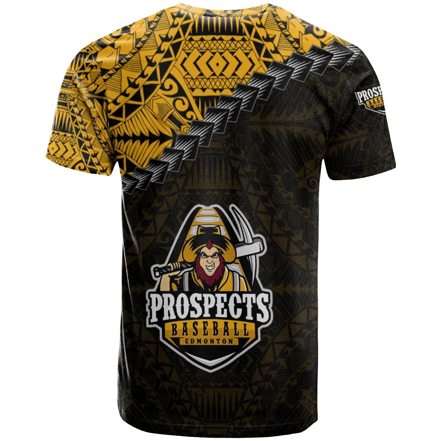 Edmonton Prospects T-shirt Grunge Polynesian Tattoo - CA BASEBALL