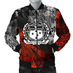 Samoa Polynesian Mens Bomber Jacket - Vintage Polynesian Style