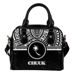 Chuuk Shoulder Handbag - Black White Version