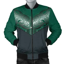 Koru Polynesian Tattoo Men Bomber Jacket