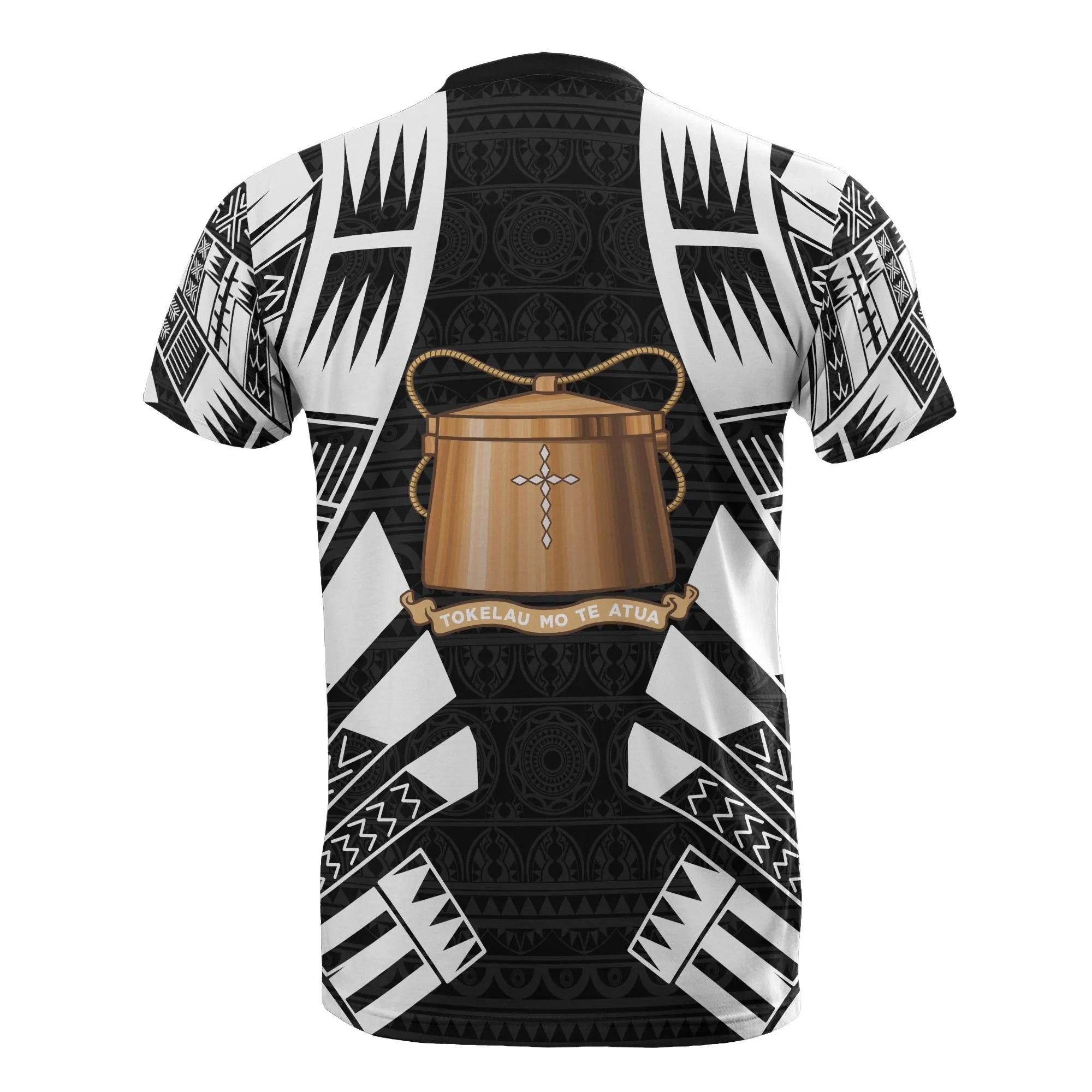Tokelau T shirt - Tokelau Coat Of Arms Polynesian Tattoo Style
