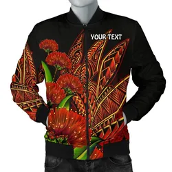 Polynesian Hawaii Personalised Mens Bomber Jacket - Ohia Lehua