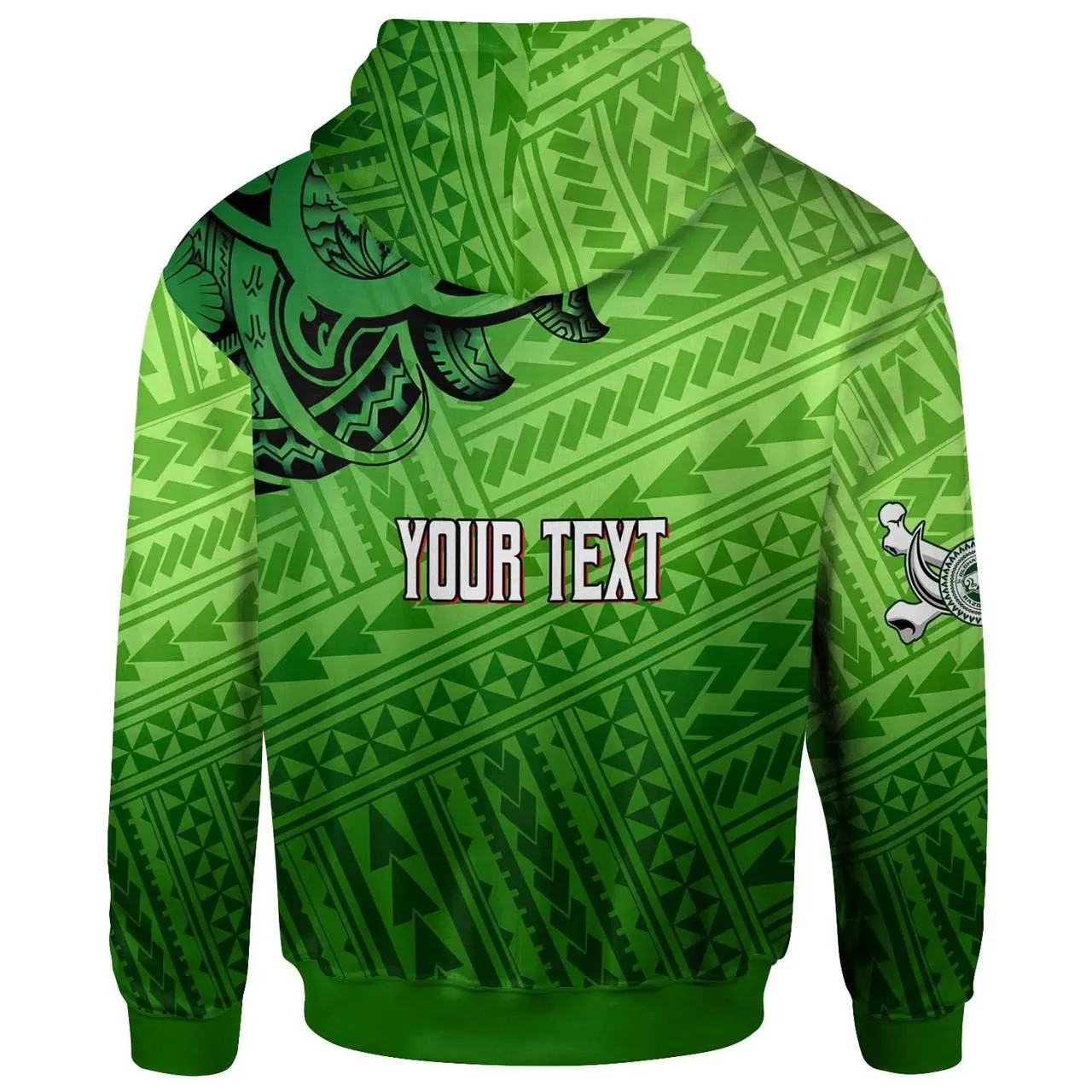 Hawaii Custom Personalised Hoodie - Olomana High & Intermediate School Polynesian Boar and Plumeria Hoodie