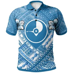 Yap Polynesian Polo Shirts - Yap Flag Camisole Hibiscus Style - BN18