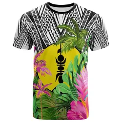 New Caledonia T-Shirt White - Hibiscus Coconut