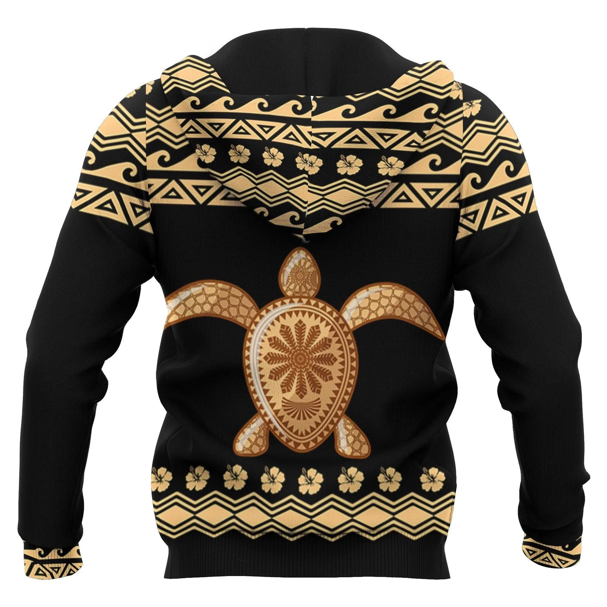 Alohawaii Clothing - Hoodie Hawaii Polynesian Turtle Hibiscus Pattern All Over BN11