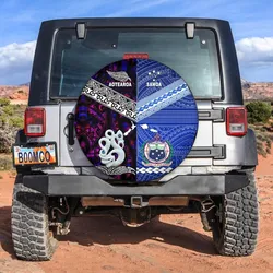 Samoa And New Zealand Spare Tire Cover Together - Purple LT8
