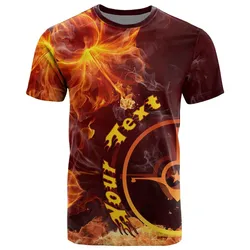 Yap Micronesia Custom Personalised T shirt - Fire Hibiscus