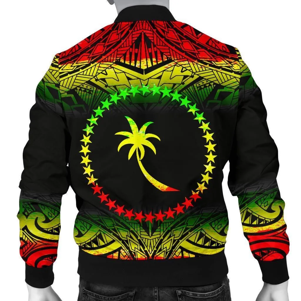 Chuuk Mens Bomber Jacket - Fog Reggae Style