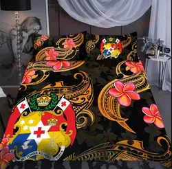 Vibe Hoodie Tonga Turtle Bedding Sets - Tonga Coat Of Arm Bedding Set - PP01 - RLT20