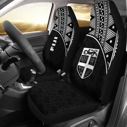 Fiji Tapa Car Seat Covers - Black Curve - Bn11