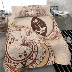 Vibe Hoodie Guam Bedding Set - Hibiscus Flower Vintage Style