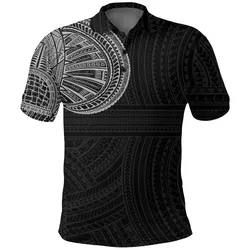 Tribal Tattoo Polo Shirt, Polynesian Golf Shirt