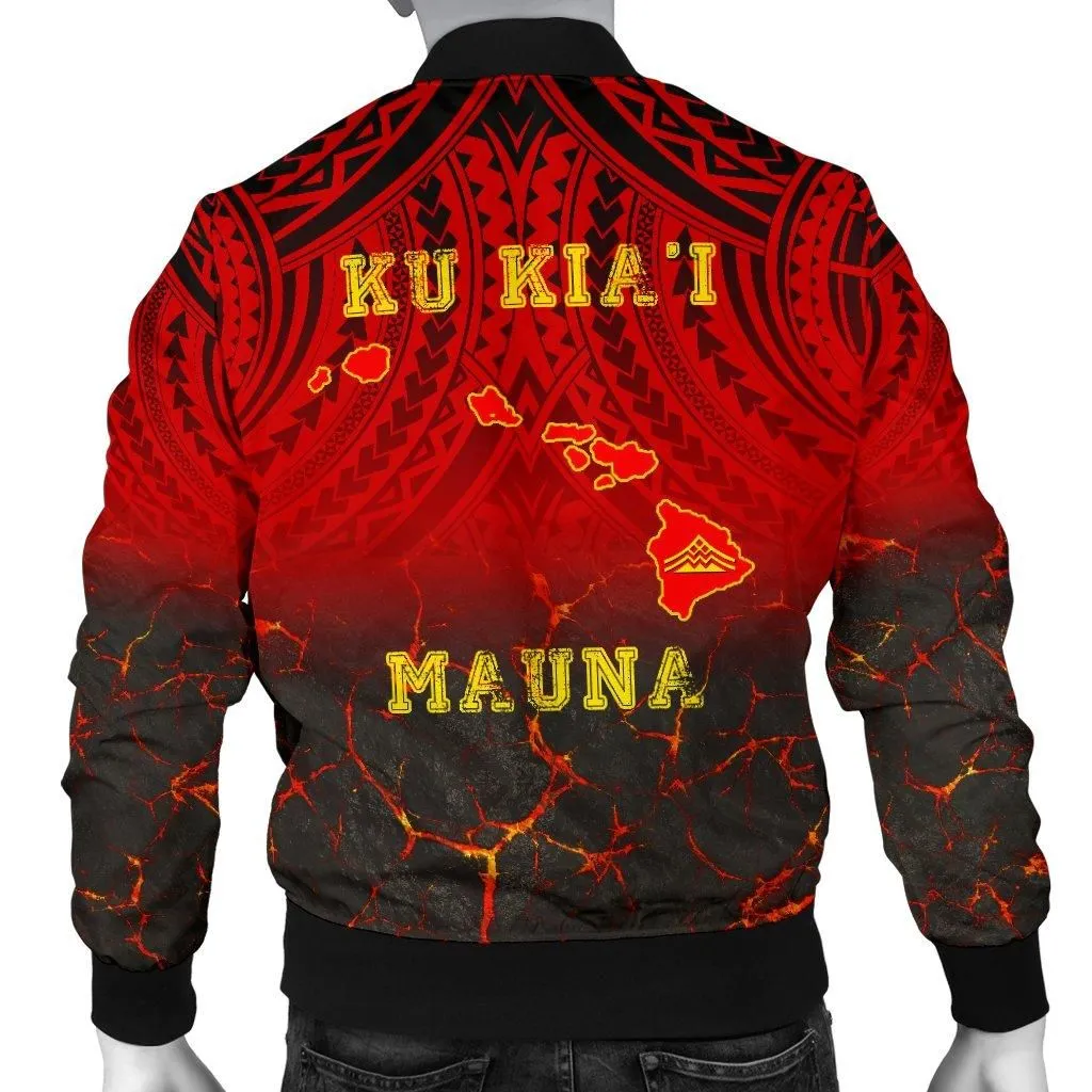 Hawaii Mens Bomber Jacket - Protect Mauna Kea