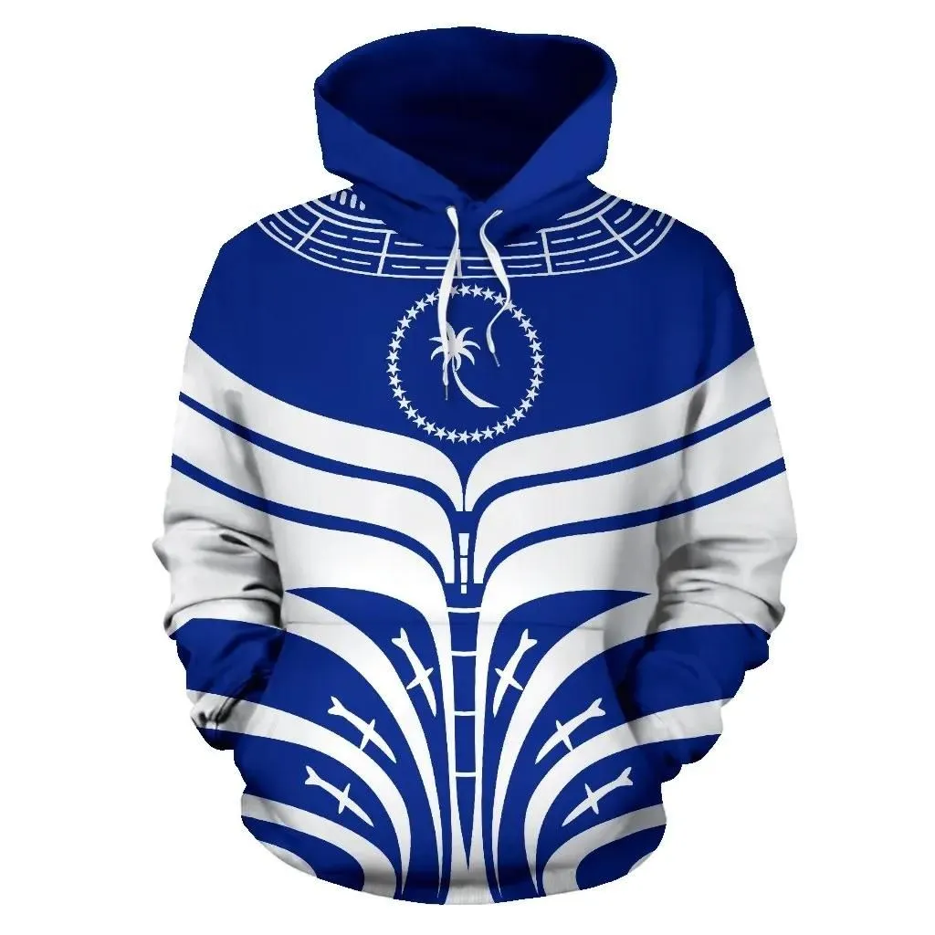Chuuk All Over Hoodie - Micronesian Tattoo Design - Bn09