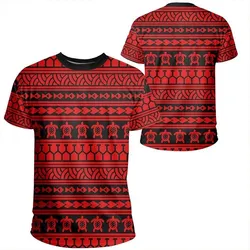 Polynesian Tattoo Tribal Red T-Shirt - AH - JR