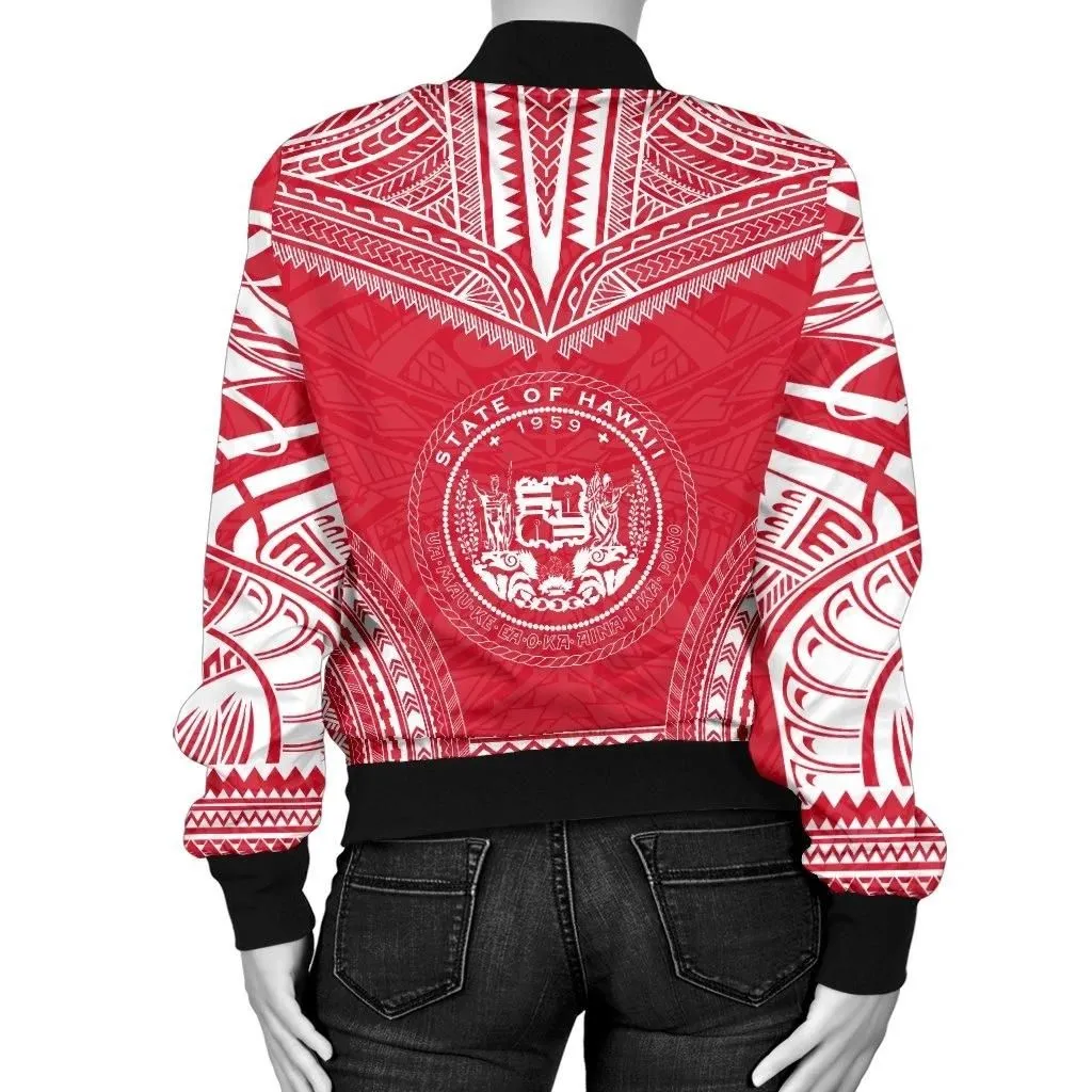FamilyGater Jacket - Bomber Jacket Hawaii Flag Polynesian Chief - Bn10