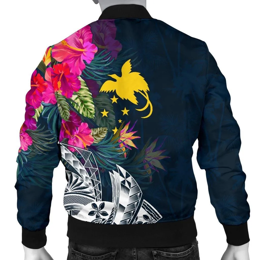 Papua New Guinea Mens Bomber Jacket - Summer Vibes